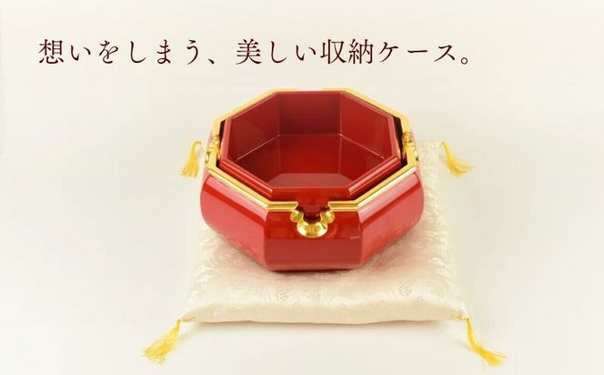 【佐藤木工】彩玉手箱 木曽漆 京組紐（朱色） BY011