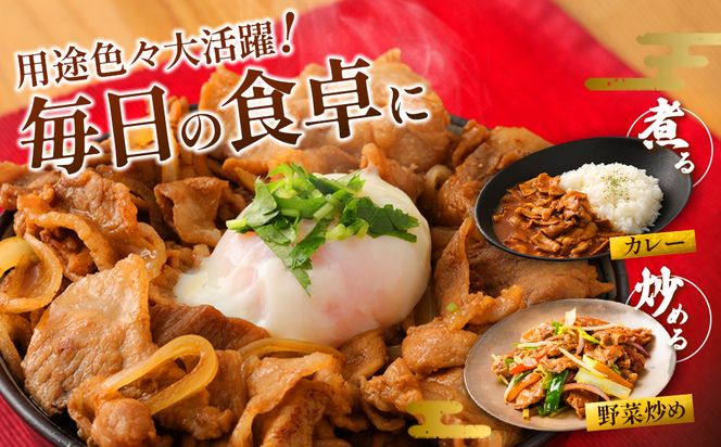 定期便 3回お届け 宮崎県産 いもこ豚 小間切れ 4kg (250g×16パック) 真空パック 小分け 豚肉 えびの市