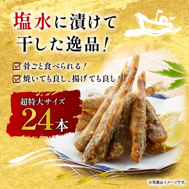 丸干し超特大めひかり 24本（約850ｇ前後 ）【めひかり メヒカリ 特大サイズ 魚 海産物 茨城県 北茨城市 冷凍】（DM001）