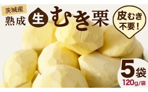 【 吉原農場 の 完熟栗 】 熟成 生むき栗 5袋 ( 120g × 5袋 ) 令和7年産 完熟 栗 くり クリ 栗ごはん 贈答 ギフト 果物 フルーツ 数量限定 旬  秋 冬 正月 おせち [CX003ci]