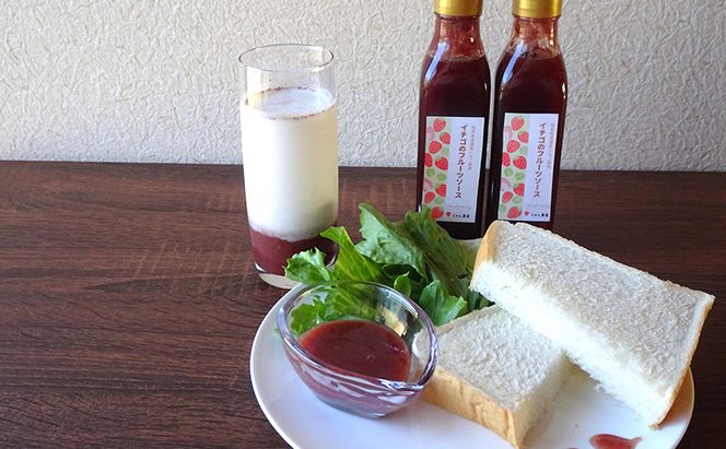 【岐阜】イチゴ香るフルーツソース3本セット 加工食品 イチゴのフルーツソース いちごソース ストロベリー 