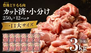 鶏肉 もも肉 小分け 国産 豊後どり切身3kg 250g×12個 | 鶏肉 もも肉 モモ肉 とり肉 小分け 豊後鶏肉 モモ肉の小分け 鶏もも肉 小分け カット済 鶏肉 鶏肉もも小分 とりにく ももにく こわけ 冷凍 国産 九州 鶏肉 特別飼育 一口大サイズ 包丁いらず 時短調理 豊後高田市 [D-64]