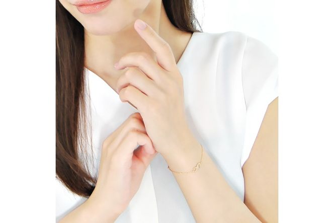 ブレスレット K18YG イエローゴールド ダイヤモンド 0.23ct 無限大 ∞ インフィニティ 18金 チェーンブレスレット アクセサリー アクセ ジュエリー 【f185-k18yg】 [オーダーメイドジュエリーメイ 山梨県 韮崎市 20745209]