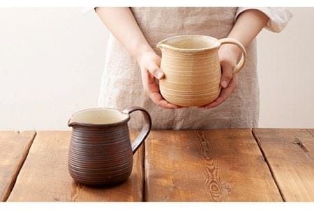 【年内発送】耐熱 ミルク ジャグ （ 濃い茶 ） 《糸島》【窯元ろくろ /浅見大輔】鍋 調理器具 直火 オーブン 電子レンジ [AUJ004]