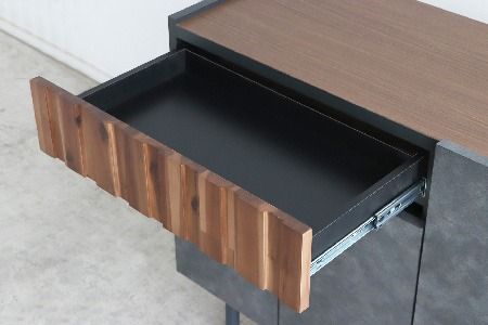 【東馬家具】クリート SB 90 CL【美しさ モダン 空間作り ワンランク上 贅沢 アカシア材 コンクリート調 完成品 脚のみ取付】(H060619)