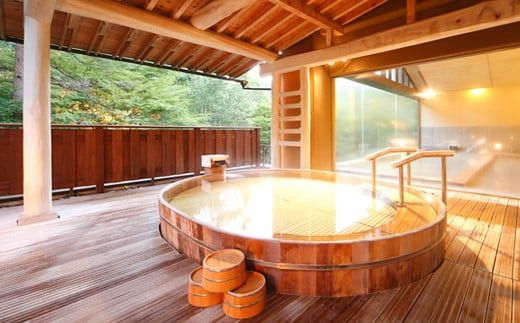 花巻温泉 佳松園 半露天風呂付客室 ペア宿泊券 【1542】