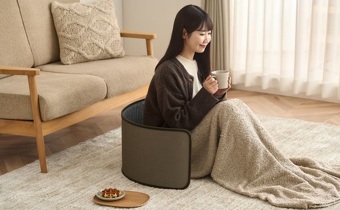 ぐるポカパネルヒーター APH-R12B-DT ダークブラウン パネルヒーター 足元 デスクヒーター アイリスオーヤマ 小型 コンパクト パーソナル暖房 こたつ ミニこたつ パーソナルこたつ 遠赤外線 足元暖房 省エネ 節電 無音 無風