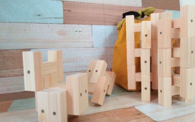 知育玩具 こだわりから生まれた木のおもちゃ H・ブロック atre0003