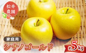 りんご【自家用りんご シナノゴールド 5kg】信州りんご リンゴ 林檎 果物 くだもの フルーツ 信州 長野