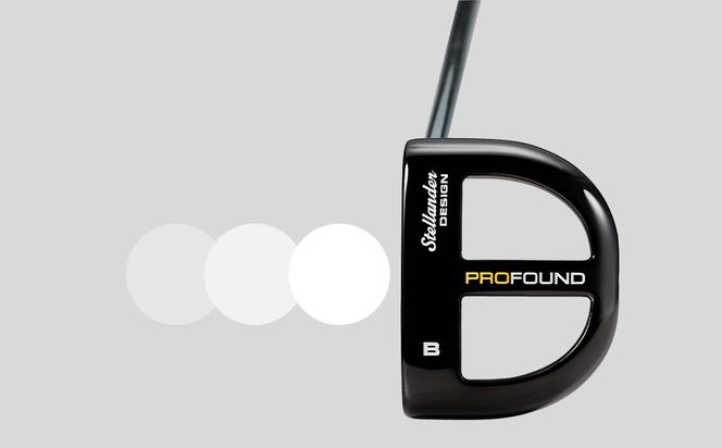 【 PROFOUND GOLF 】 パター Model B ( ブラック ) 37インチ アームロック ゴルフ プロファウンド 初心者 上級者 putter