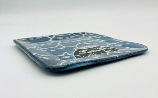 星猫キングを探せ 角皿 small【716】_HA1722