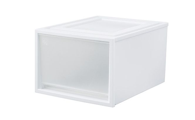 チェスト ネスティングボックスチェスト 3個セット NSBC-500D×3 ホワイト/クリア アイリスオーヤマ 収納ケース 引き出し 収納ボックス 衣装ケース クローゼット ケース プラスチック 日本製 雑貨 日用品 