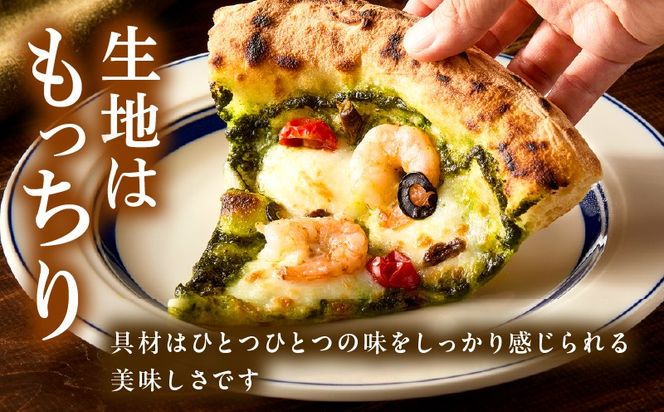 本格ナポリピッツァ！シュリンプバジル（6ピース）ピザ ピッツァ シュリンプ 海老 バジル 自家製 カット済み 冷凍ピザ お取り寄せ おかず 惣菜 パーティー お祝い 記念日_kn071-006