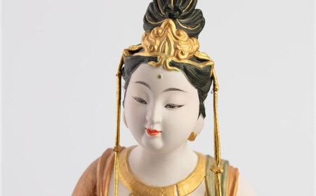伝統工芸 博多人形 の 巨匠 が 作る「 如意宝珠観音 」 糸島 伝統工芸 博多人形 の 巨匠 が 作る「 如意宝珠観音 」 糸島