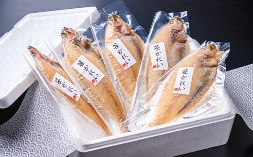 【カレイの王様】笹かれい一夜干し（ササカレイ、ヤナギムシカレイ）特大サイズ 5尾セット ＜身は繊細・上質の脂と香りが特徴の笹カレイの一夜干し 干物＞急速冷凍・真空パッケージ　UO00066