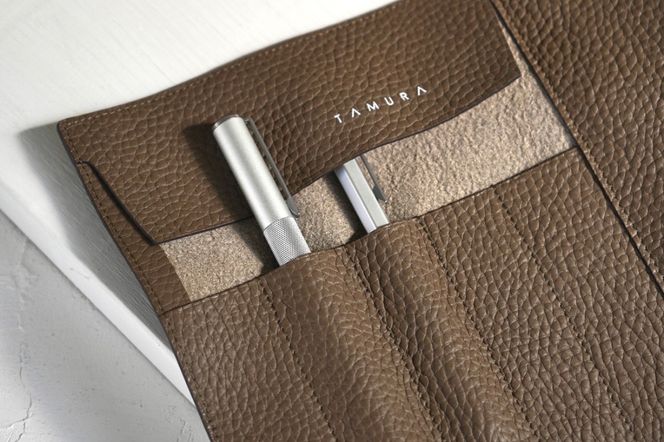 本革 ロールペンケース エトープ｜革 レザー ステーショナリー インテリア 文房具 メンズ レディース 男女兼用 田村製作所 大阪府守口市 [2309]