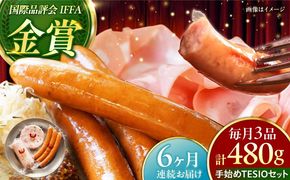 【全6回定期便】TESIOの自家製ハム＆ソーセージ 『手始めTESIOセット』 豚肉 ハム ソーセージ 小分け 真空パック 沖縄市 / TESIO[BCAD008]