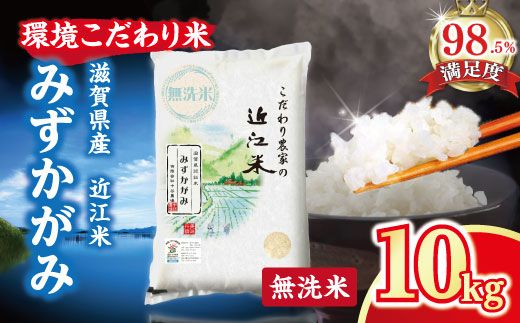 【7年産】近江米 環境こだわり米 みずかがみ 無洗米 【10kg×1】【BN02W2】