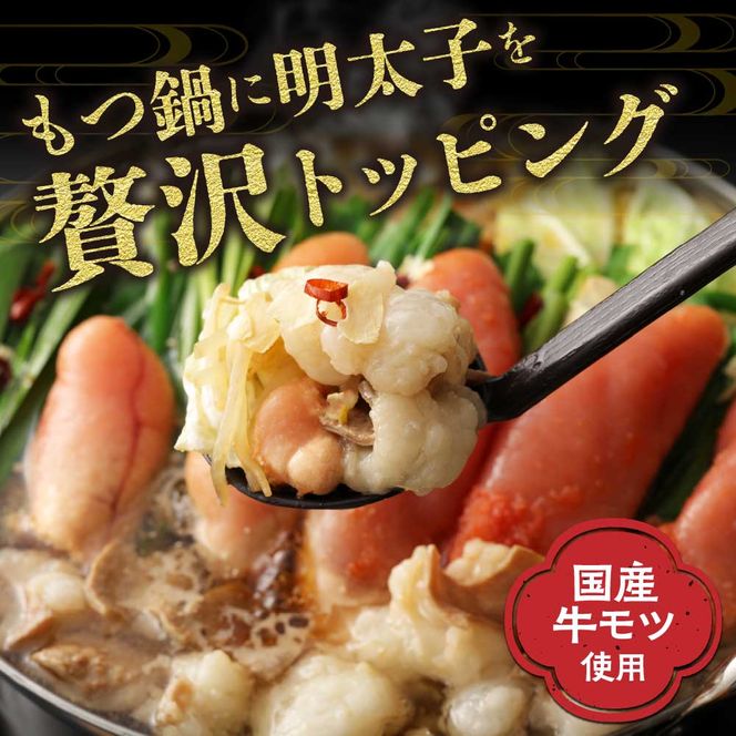 【ギフト用】博多明太もつ鍋(塩味）3人前【海千】_HA0693