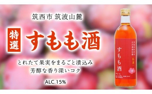 【 特選 】 すもも酒 アルコール 15％ （ 500ml × 1本 ） 果実酒 お酒 酒 すもも 桃 [DP008ci]