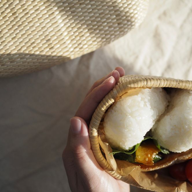 【伝統工芸品】KORI ANRI JAPAN「MUSUBU」 "Mサイズ" 柳行李 / 豊岡杞柳細工 飯行李 弁当箱 お弁当 行楽 ピクニック ランチボックス