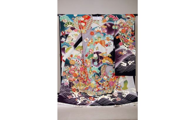 新潟県伝統工芸品「十日町友禅」最高級手描友禅振袖 着物 ファッション 女性 レディース 西陣織 袋帯 長襦袢 重衿 帯締 帯揚 草履バック 衣料 人気 おすすめ 送料無料 