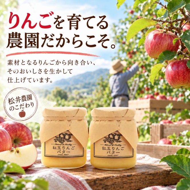 バター【紅玉りんごバター（140g）２個セット】りんご リンゴ りんごバター 紅玉 完熟 アップル 果物 ペースト トッピング バタースプレッド トースト ヨーグルト 信州 長野