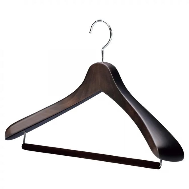 NAKATA HANGER メンズスーツハンガー SET-01 10本 スモークブラウン / ハンガー 国産 木製 中田工芸製 ナカタハンガー 紳士服 メンズ スーツ スーツ一式 クローゼット 収納
