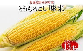 【 2026年 出荷 】 北海道産 朝もぎ イエロー とうもろこし 味来 みらい 2Lサイズ 13本 約5kg 大きめ 夏野菜 とうきび 新鮮 野菜 トウモロコシ ギフト 産地直送 コーン 産直 グリーンアースファーム スイートコーン 