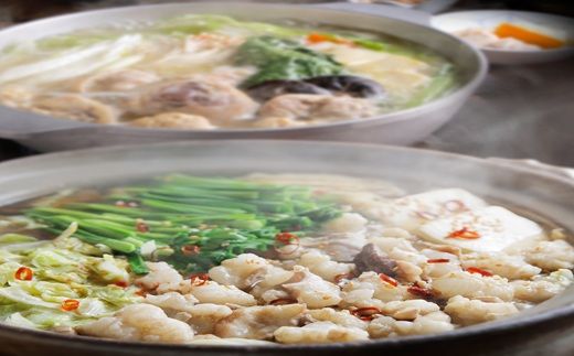 博多若杉もつ鍋＋水炊き（各4～5人前）【Skyward】_HA1776