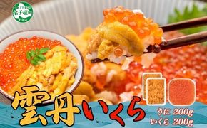 3400. ウニ チリ産 冷凍 いくら 二色丼 うに イクラ 海鮮 セット 期間限定 数量限定 送料無料 北海道 弟子屈町