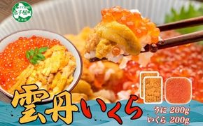 2495. ウニ チリ産 冷凍 いくら 二色丼 うに イクラ 海鮮 セット 期間限定 数量限定 送料無料 北海道 弟子屈町