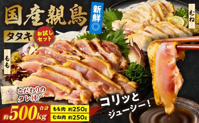 国産親鳥 タタキセット お試しセット【約500g】