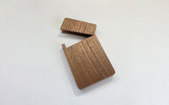 木製　名刺入れ（W）木製 ウォールナット プレゼント 贈り物