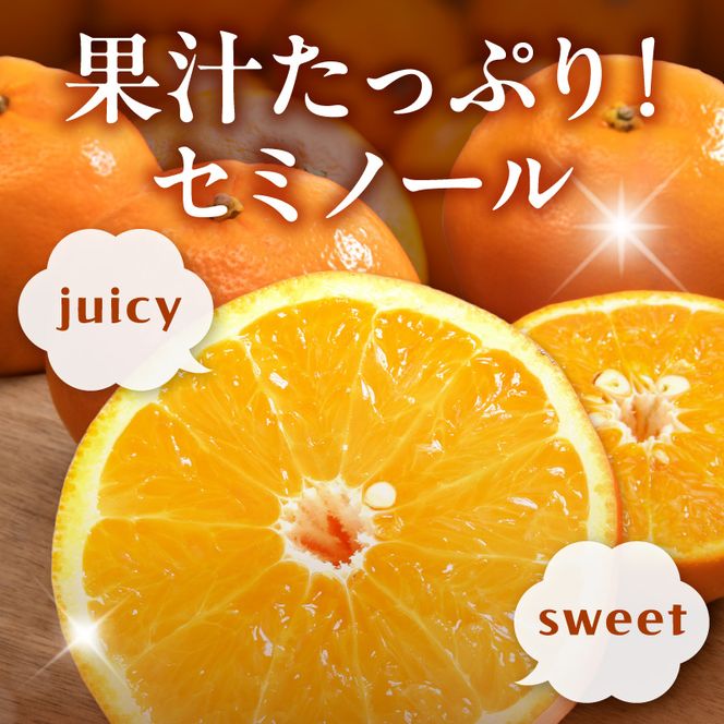 【2027年先行予約】ジューシー柑橘 セミノールオレンジ 約5kg_G7373