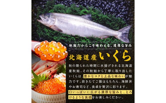 北海道産 秋鮭 醤油いくら 80g×1パック ( いくら イクラ 魚卵 鮭 サケ さけ 鮭いくら 醤油漬け パック 北海道産 ふるさと納税 秋鮭 )【233-0001】