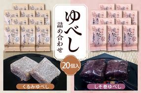 ゆべし 詰め合わせ 20個入 元祖 たけだのゆべしや提供 和菓子 菓子 おやつ 山形県 東根市 hi084-004