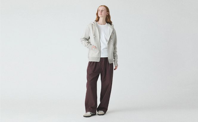 パーカー アンユースレス ジップアップ スニットパーカー 服 洋服 ファッション 耐久性 上品 コーマ糸 無撚糸コットン 洗濯可能 墨田区 東京都