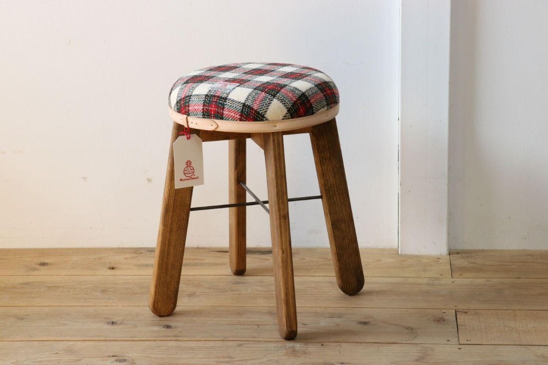 ハイスツール [イタリアンチェック]HARRIS TWEED(ハリスツイード)家具 Z110VC04