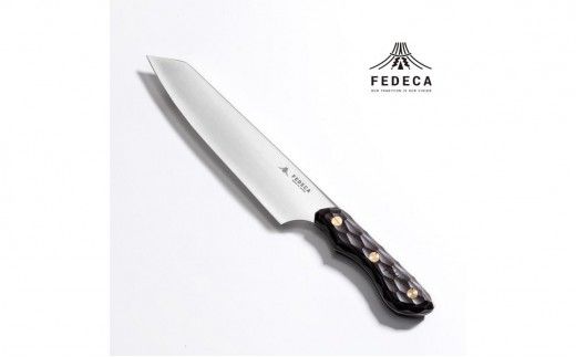 【FEDECA】三徳包丁 大 名栗黒檀 001239