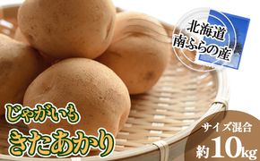 南ふらの産 じゃがいも きたあかり 約10kg【サイズ混合】 北海道 南富良野町 じゃがいも ジャガイモ キタアカリ 北あかり 2026年発送 先行予約 ポテト 野菜 