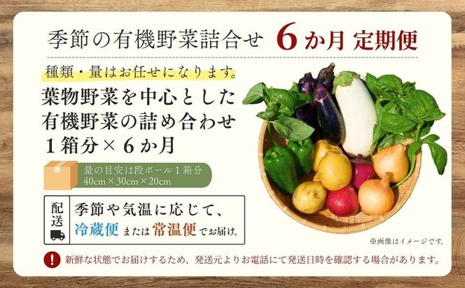 西田農園　季節の有機野菜詰合せ　6ヶ月定期便  da003t06