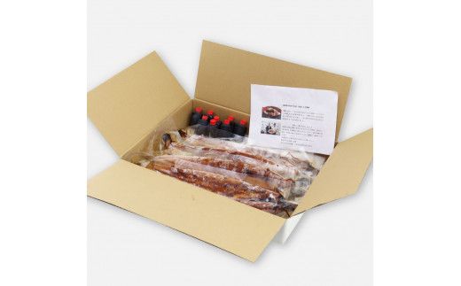 【3回定期便】仁淀川特大肉厚うなぎ4尾セット 定期コース 3ヶ月 タレ付き