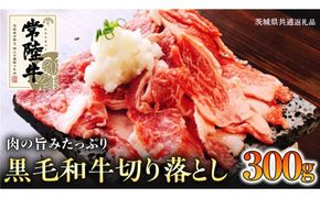 【和牛】常陸牛 厳選 切り落とし 肉 300g ( 茨城県共通返礼品 ) 国産 焼肉 焼き肉 バーベキュー BBQ ブランド牛 黒毛和牛 赤身 牛肉 ギフト 贈り物 お祝い 贈答 [BQ004us]