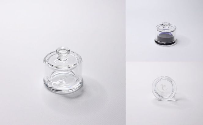 clarto　フタ付きインクポット（平型）　筆記用具 インクポット 小物入れ ボトルインク 手作り インク ガラスペン 手紙 日記 プレゼント ギフト 墨田区 東京都