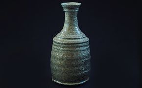 寒風須恵器　徳利（作：末廣 学）※桐箱付 民芸品 工芸品 食器 グラス とっくり 