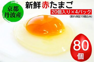 新鮮 卵 京都・丹波の赤たまご 計80個 割れ保証あり｜ 生卵 たまご 鶏卵 小分け 贈答 ギフト ※北海道・沖縄・離島への配送不可