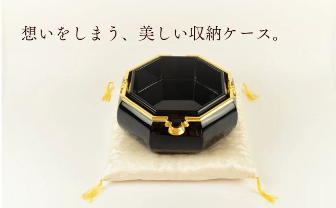 【佐藤木工】彩玉手箱 木曽漆 京組紐（漆黒） BY010