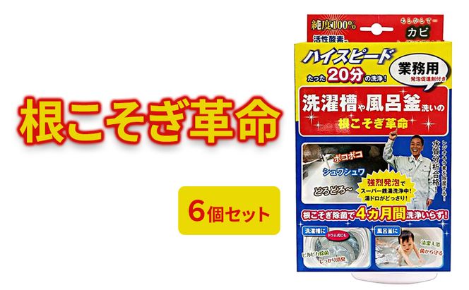 根こそぎ革命(業務用)×6個セット 風呂釜 や 洗濯槽 洗い