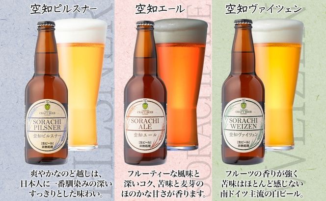 滝川クラフトビール 空知地ビール 3種セット 3本 ビール 地ビール クラフトビール バーベキュー 飲み比べ 晩酌 宅飲み 家飲み アウトドア キャンプ 冷蔵 詰め合わせ 送料無料 北海道 滝川市